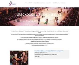 Blackpooldancefestival.com(Blackpool Dance Festival) Screenshot