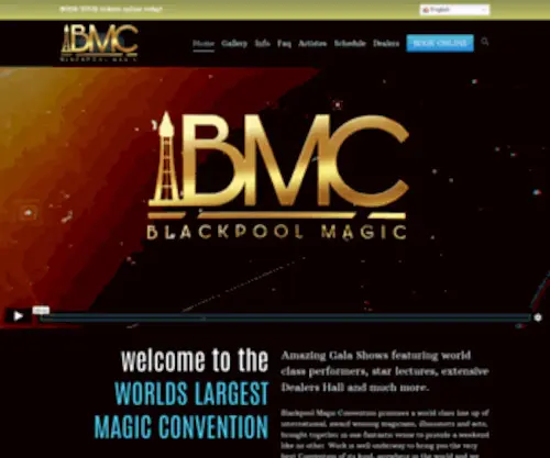 Blackpoolmagicconvention.com Screenshot