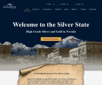 Blackrocksilver.com(Blackrock Silver) Screenshot