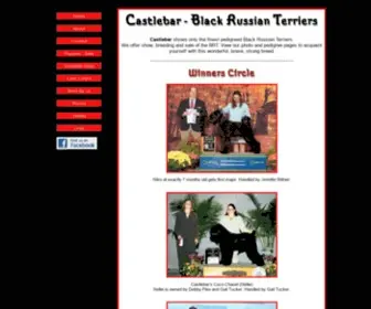 Blackrussianterrier.us(Castlebar Black Russian Terriers) Screenshot