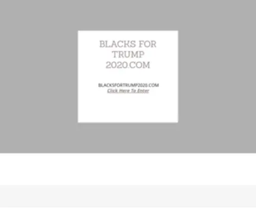Blacksfortrump2020.com(Blacksfortrump 2020) Screenshot