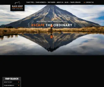 Blacksheeptouring.co.nz(New Zealand Travel Company) Screenshot