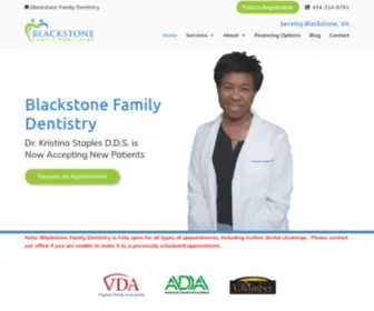 Blackstonedentist.com(Dr. Kristina Staples D.D.S) Screenshot