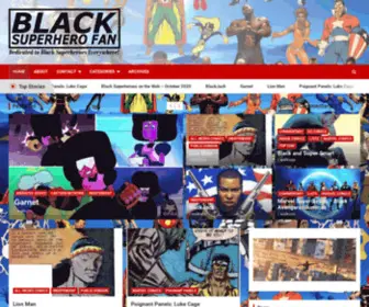Blacksuperherofan.com(Black Superhero Fan) Screenshot