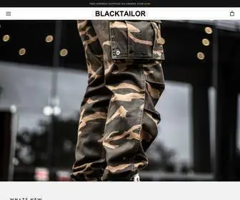 Blacktailor.store(Cargo Pants & Streetwear) Screenshot