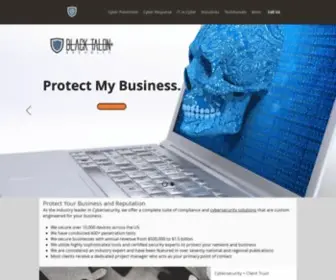 Blacktalonsecurity.com(Advanced Cyber Security Services) Screenshot
