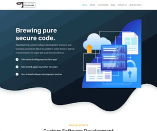 Blackteasoftwaredevelopment.com(Black Tea Software) Screenshot