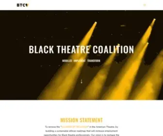 Blacktheatrecoalition.org(Black Theatre Coalition) Screenshot