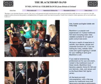 Blackthornband.org(Ceilidh Band) Screenshot