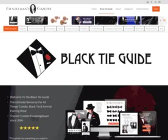 Blacktieguide.com(Tuxedo & Black Tie Guide Tuxedo & Black Tie Guide) Screenshot