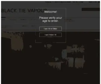 Blacktievapour.com(Black Tie Vapour) Screenshot