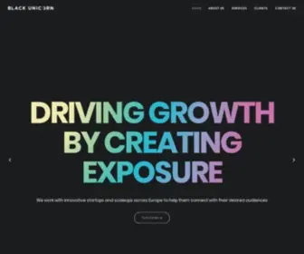 Blackunicornpr.com(Driving Growth By Creating Exposure) Screenshot