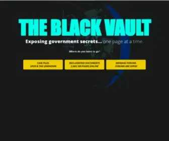 Blackvault.com(The Black Vault) Screenshot