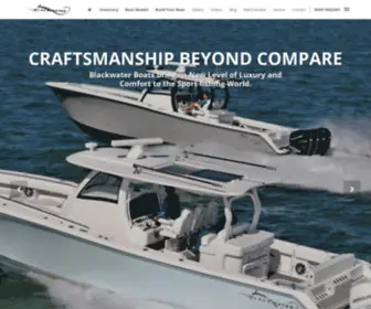 Blackwaterboats.com(BlackWater Boats the ultimate fishing boat and custom) Screenshot