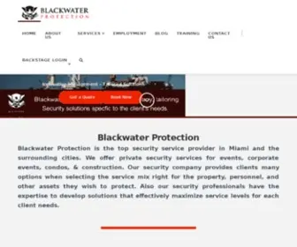Blackwaterprotection.com(Blackwater Agency) Screenshot