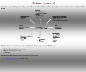 Blackwatersystems.co.uk(Blackwater Systems Ltd) Screenshot