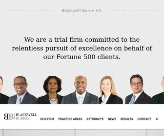 Blackwellburke.com(Blackwell Burke P.A) Screenshot