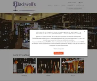 Blackwellswines.com(Blackwell's Wines & Spirits) Screenshot