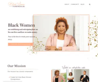 Blackwomenentrepreneurs.com(Our mission) Screenshot