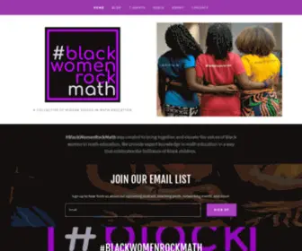 Blackwomenrockmath.com(Black Women Rock Math) Screenshot