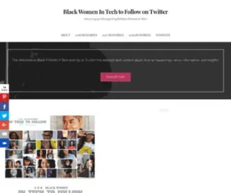 Blackwomentech.com(Honoring and Recognizing Brilliant Women in Tech) Screenshot