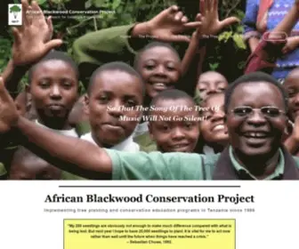 Blackwoodconservation.org(Tree planting projects for Dalbergia melanoxylon) Screenshot