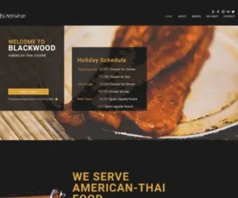 Blackwoodsf.com(American Thai restaurant) Screenshot