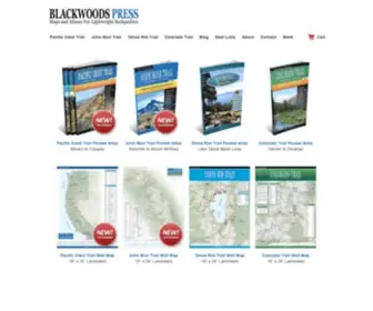 Blackwoodspress.com(Erik the Black's Hiking Maps) Screenshot