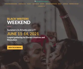 Blackwritersweekend.com(The largest gathering for black literary creatives) Screenshot