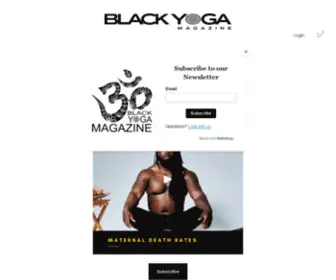 Blackyogamagazine.com(BLACK YOGA MAGAZINE) Screenshot