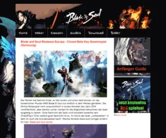 Bladeandsoulgamers.de(Blade and Soul Guides Blog Videos Tutorials Gameplay) Screenshot