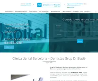 Bladegrup.com(Clínica dental en Barcelona) Screenshot