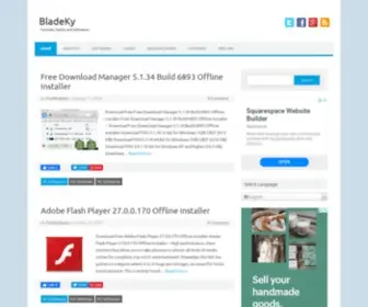 Bladeky.com(Tutorials, Games and Softwares) Screenshot