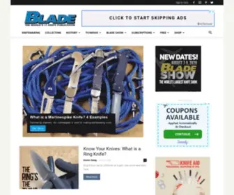 Blademag.com(Blade magazine) Screenshot