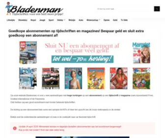 Bladenman.nl(Goedkope abonnementen op tijdschriften en magazines) Screenshot