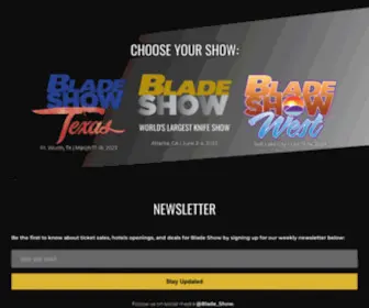 Bladeshow.com(Blade Show Atlanta) Screenshot