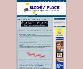 Bladesplace.id.au(Blade's Place) Screenshot