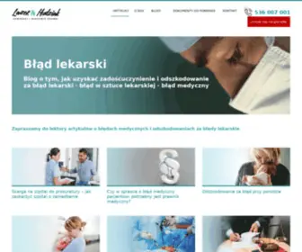 Bladlekarza.com(Błąd lekarski) Screenshot