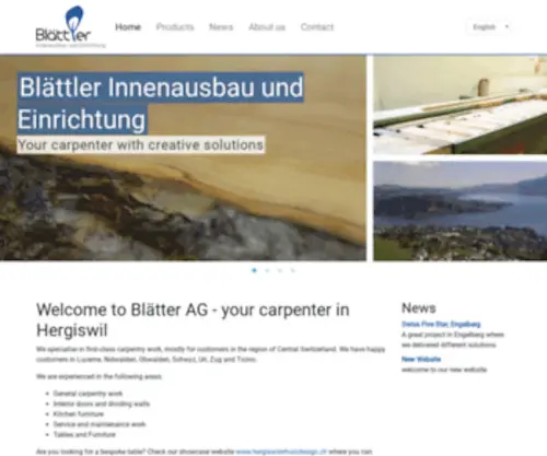 Blaettler-SChreinerei.ch(Blättler AG) Screenshot