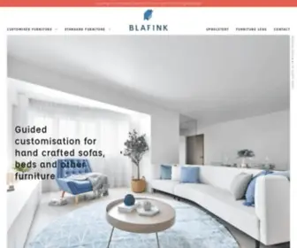 Blafink.com(Blafink builds custom made sofas) Screenshot