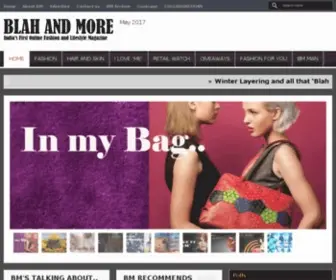 Blahandmore.com(Indian Fashion and Lifestyle Blog) Screenshot