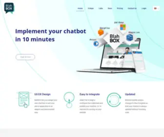 Blahbox.net(Custom Web Widget for Lex Dialogflow Watson and QnA Maker) Screenshot