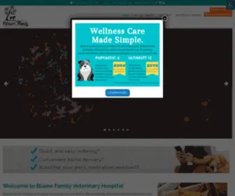 Blainefamilyvet.com(Veterinarian and Animal Hospital in Blaine) Screenshot