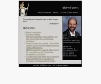 Blainefowers.com(Blaine Fowers) Screenshot