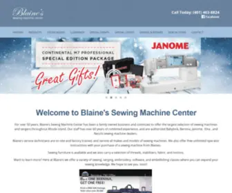 Blainesewing.net(Blaine's Sewing Machine Center) Screenshot