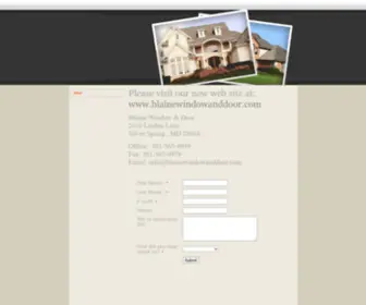 Blainewindowrepair.com(Window repair) Screenshot