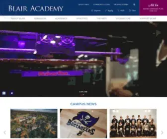 Blair.edu(Blair academy) Screenshot