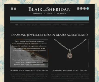Blairandsheridan.co.uk(Diamond engagement rings Glasgow) Screenshot