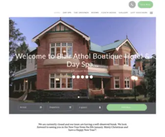 Blairatholestate.com.au(Blair Athol Boutique Hotel & Day Spa) Screenshot