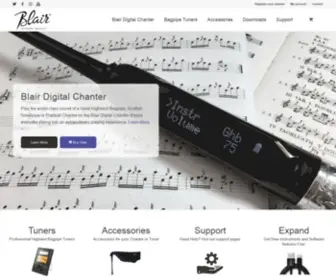 Blairbagpipes.com(Digital Bagpipe with amazing sound) Screenshot